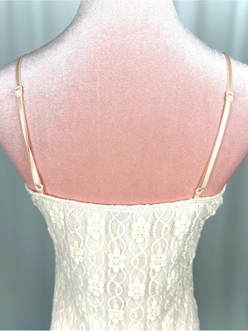 Vintage MKM Designs Lace Cami Top Cream Gold Fairycore XS/S - Picture 9 of 16